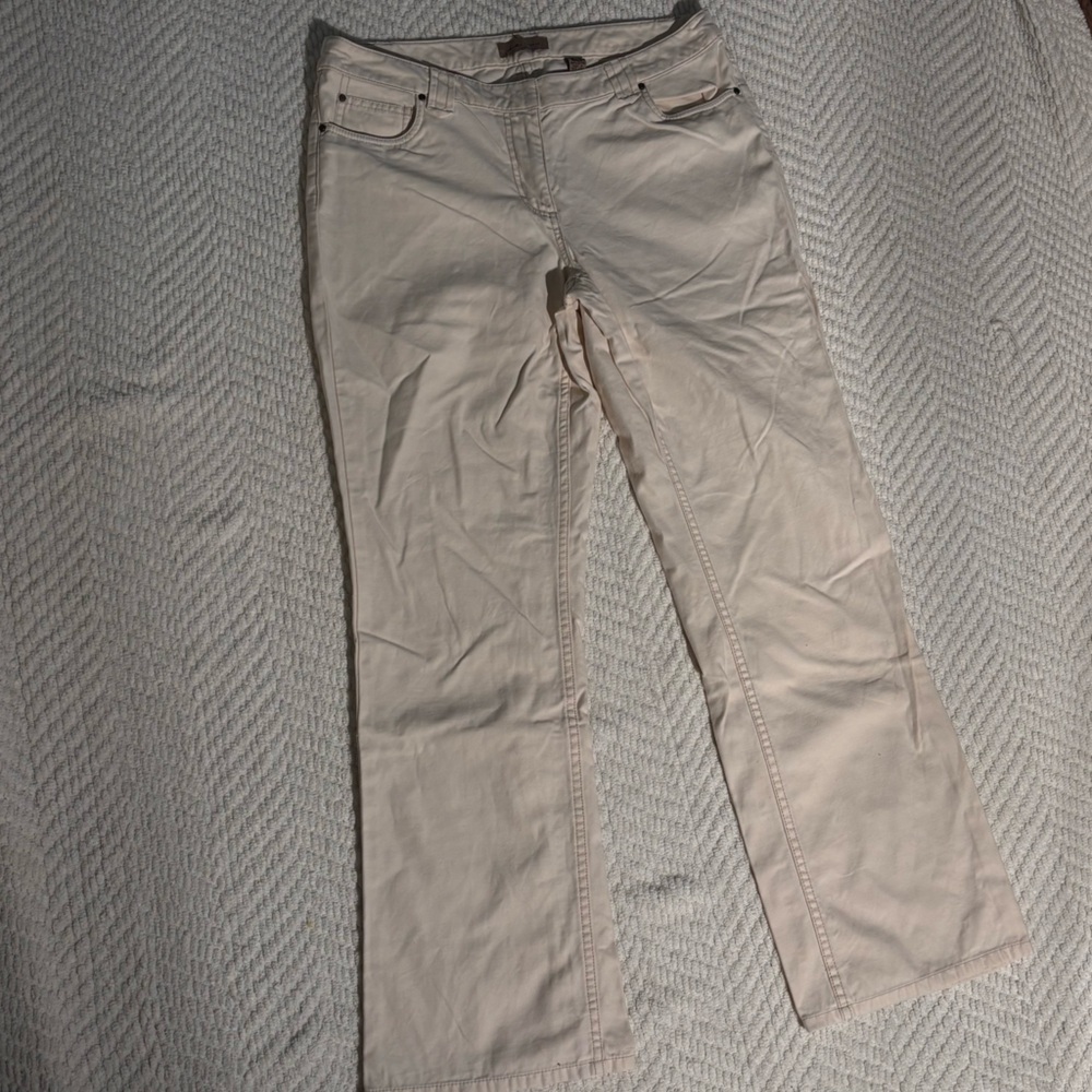 Relaxed Fit Cream Pants